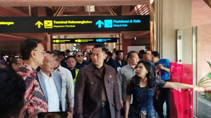 AHY di bandara Ngurah Rai