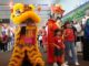 Passengers traveling on the special day had the chance to witness a lion dance parade at I Gusti Ngurah Rai Airport - IST