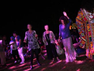 The UVJF audience expressed their joy by dancing together - Doc.UVJF