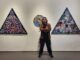 Made Bayak in front of his latest work, the Basel Series, on display at Zen-1 Gallery Jakarta. (Photo by Zen-1 Gallery Jakarta).